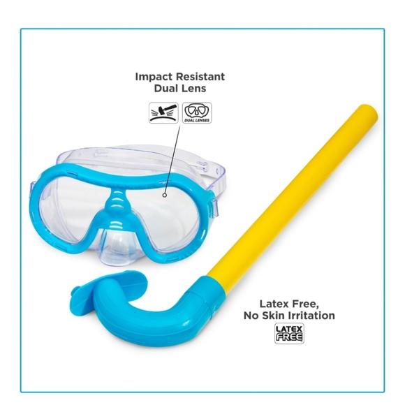 Dolfino Kids Snorkel Set With Octopus Storage Bag - Picture 3 of 7